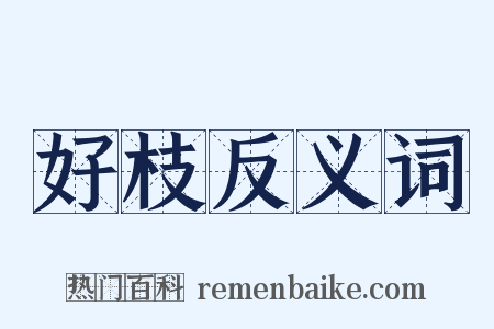 好枝反义词是什么意思的图片